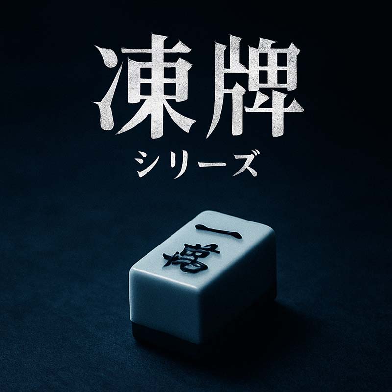 凍牌シリーズの世界観を表現したダークな麻雀イメージ